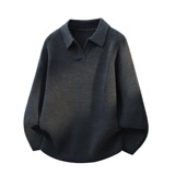 2026年秋季宽松型青少年腈纶针织衫长袖透气运动风格圆领毛衣，男装针织衫/毛衣，星座614