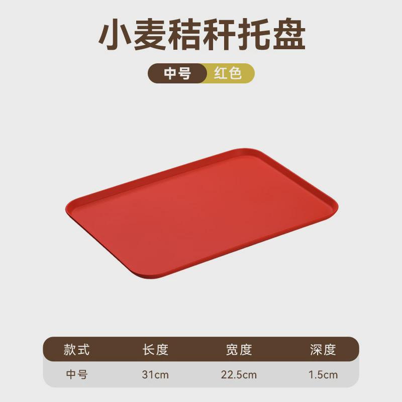 2 Size Plastic Fruit Dessert Tray Desktop Food Storage Plate