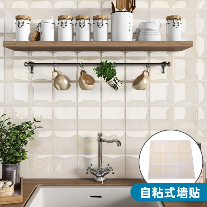 Creativo ladrillo blanco autoadhesivo 3D pegatinas de pared epoxi impermeable aceite decoración de interiores papel tapiz ventas directas de fábrica