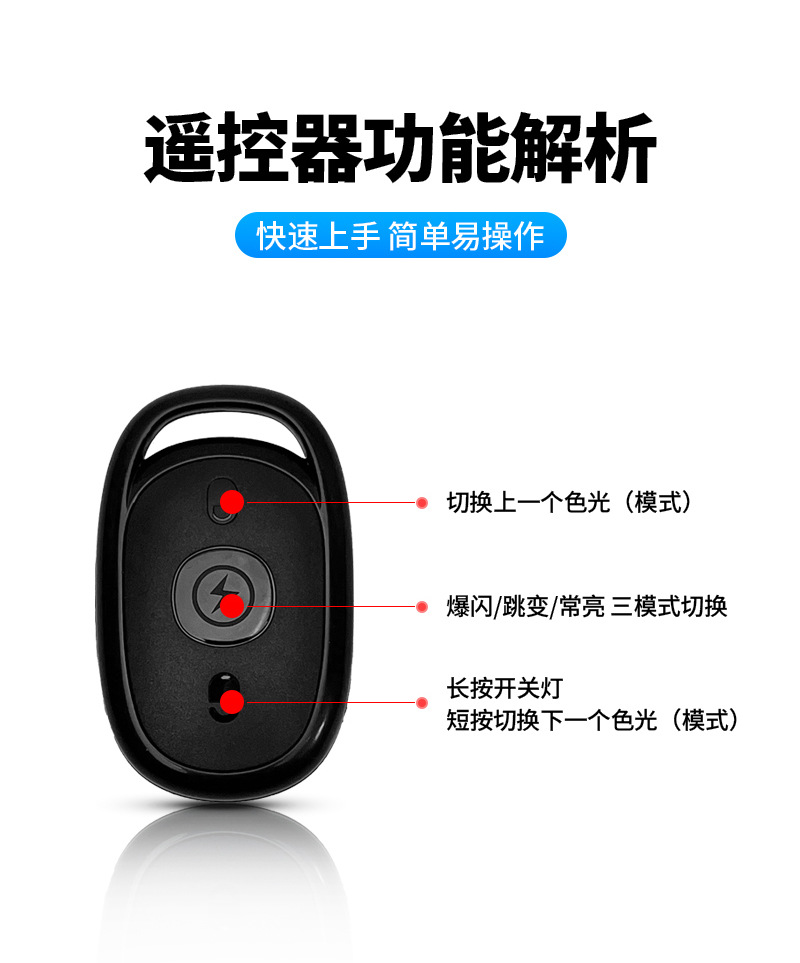 New Wireless Remote Control Aircraft Strobe Light, Pilot Light, Warning Flash Light, Strong Light, Rechargeable Wireless Remote Control Strobe Light