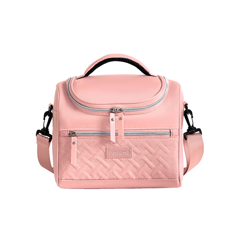 Runhui croissant tapa curva bolsa aislada de un solo hombro trabajador de oficina lonchera bolso estudiante lonchera bolsa de hielo para mantener fresco al aire libre