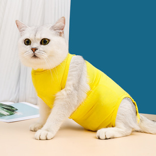 Cross-border Amazon cat sterilization clothing female cat breathable sterilization clothing weaning clothing cat postoperative anti-licking four seasons available