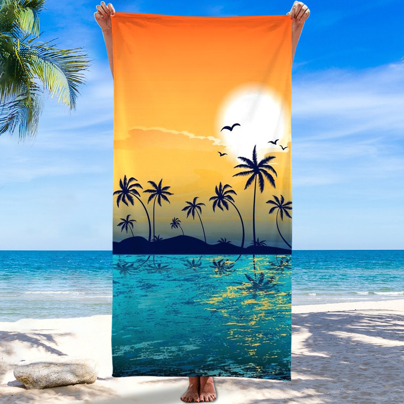 Summer Coconut Tree Microfiber Beach Towel Water-Absorbent Palm Tree Active Print Quick-Dry Swimming Adult Bath Towel Summer Coconut Tree Microfiber Beach Towel Water-Absorbent Palm Tree Active Print Quick-Dry Swimming Adult Bath Towel