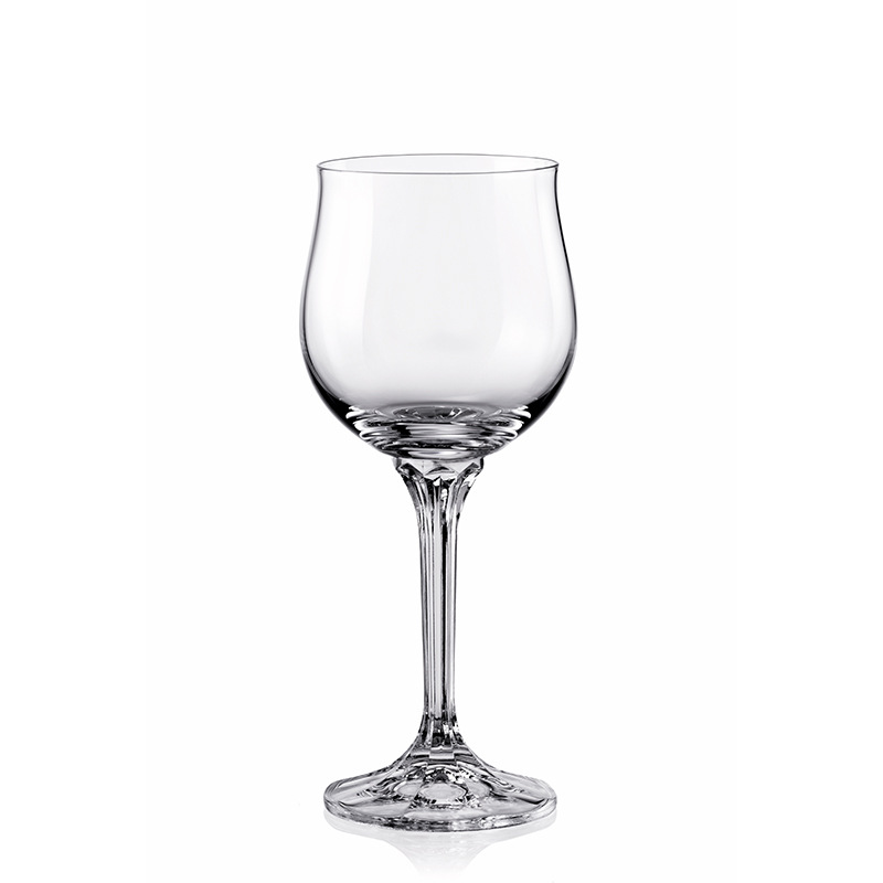 Importación checa sin plomo cristal taza de pie alto fábrica personalizada LOGO restaurante doméstico hotel al por mayor personalizado