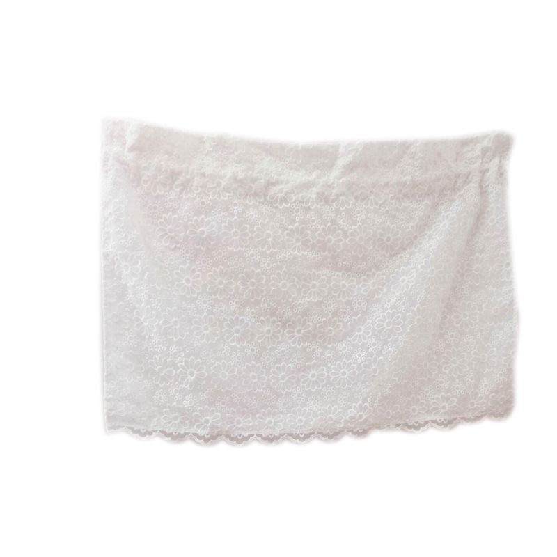 Nordic Style Small Daisy Embroidery Small Curta Home Blackout Curta Children's Room Photography Decoration Props