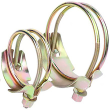 强力镀锌老虎夹卡箍抱箍水泵加强型双钢丝喉箍重型管箍铁强型胶管