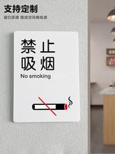 禁止吸煙提示牌 亞克力車內牆貼車貼提示貼紙請勿吸煙標識牌禁煙