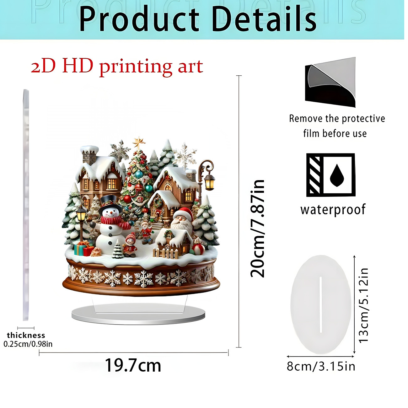 2026 nuevos productos transfronterizos Navidad Hot Sale Festival creativo temporada atmósfera decoración artesanía acrílica 2D image 17