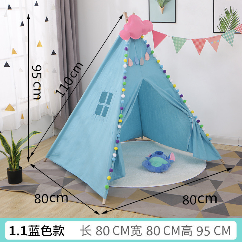 Accesorios de fotografía para niños Indio pequeña tienda de campaña casa de juegos interior Castillo princesa habitación tienda pintada a mano