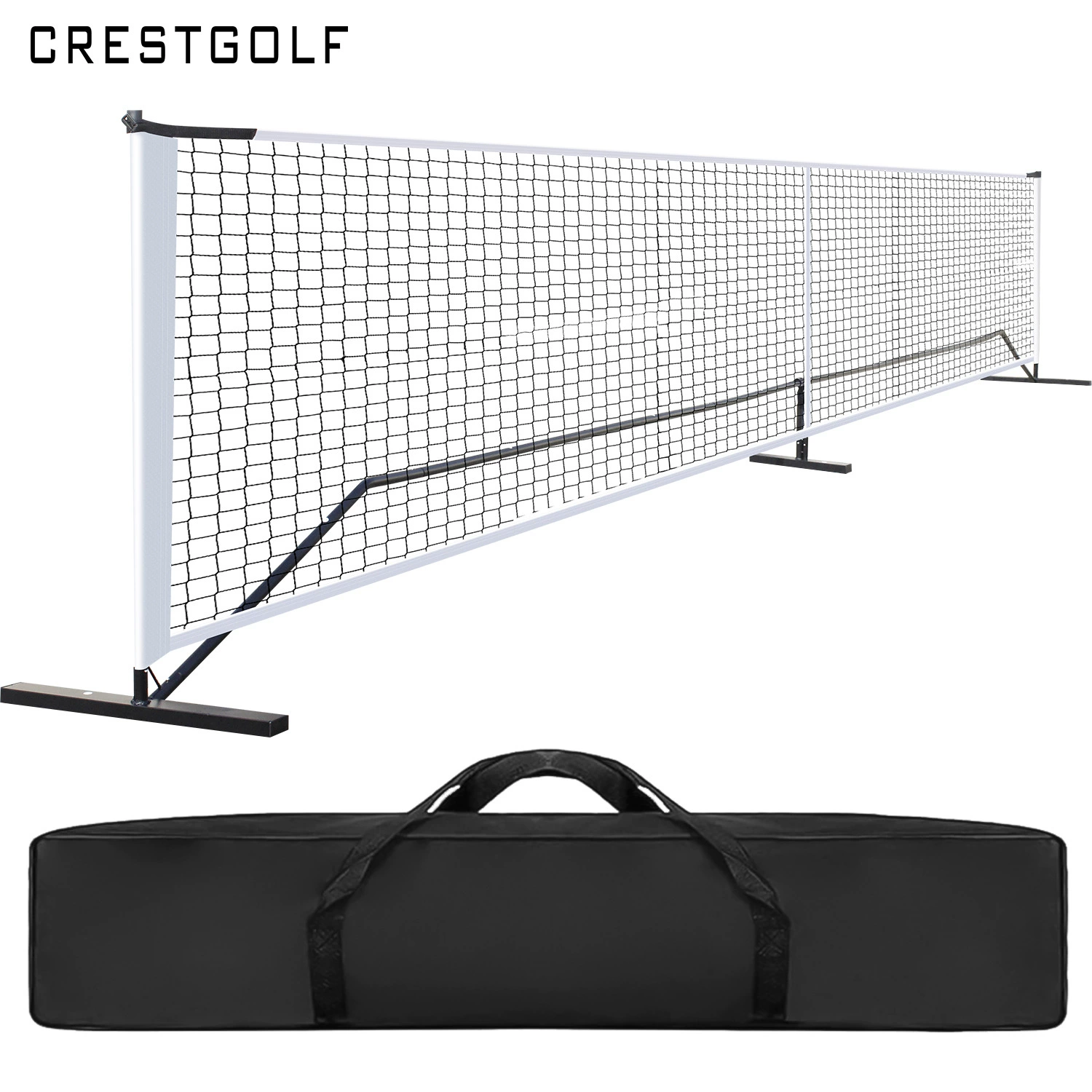 Портативная уличная сетка для падлета крокета (pickleball) от CRESTGOLF, съемная тренировочная сетка для мяча без колес, 6,7 м