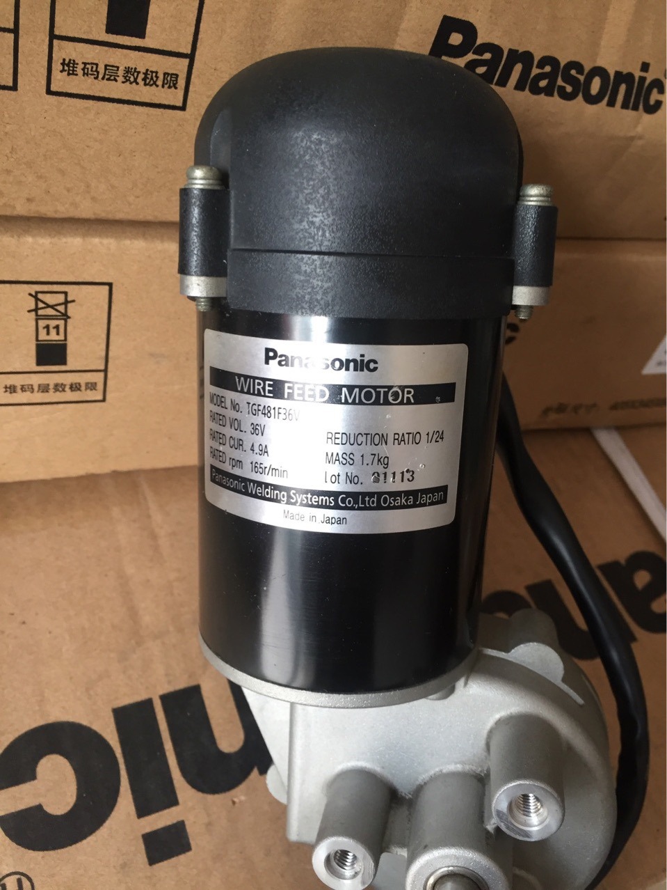 松下Panasonic机器人焊接机送丝电机TSMD0038  TGF481F36V
