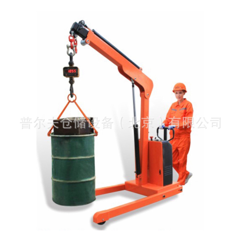 Mini Semi-Electric Single Shop Crane Small Volume Portabl