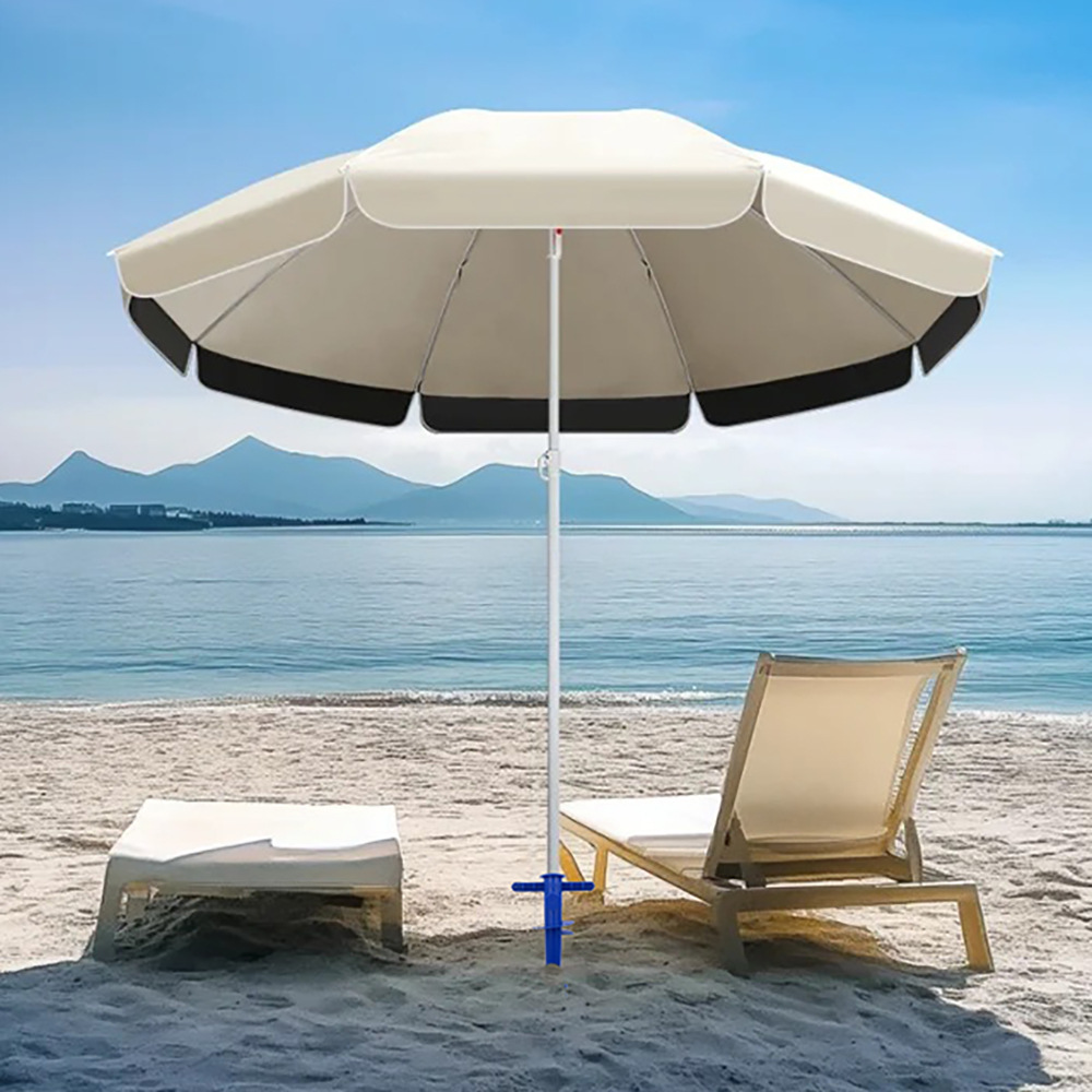 Venta caliente transfronteriza paraguas de playa de plástico inserción de suelo paraguas de playa pies paraguas de sol paraguas de playa accesorios de base