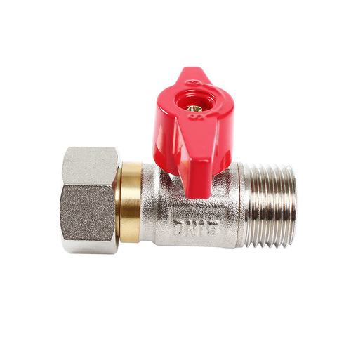 Brass live ball valve four to six points thickened explosion-proof ball valve water heater gas stove internal and external wire live ball valve