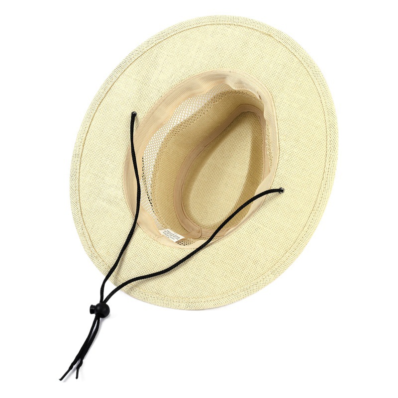 Sombrero de verano de los hombres papá sombrero de sol transpirable malla sombrero de paja hueco sombrero de sol fino viejo hombre sombrero fresco