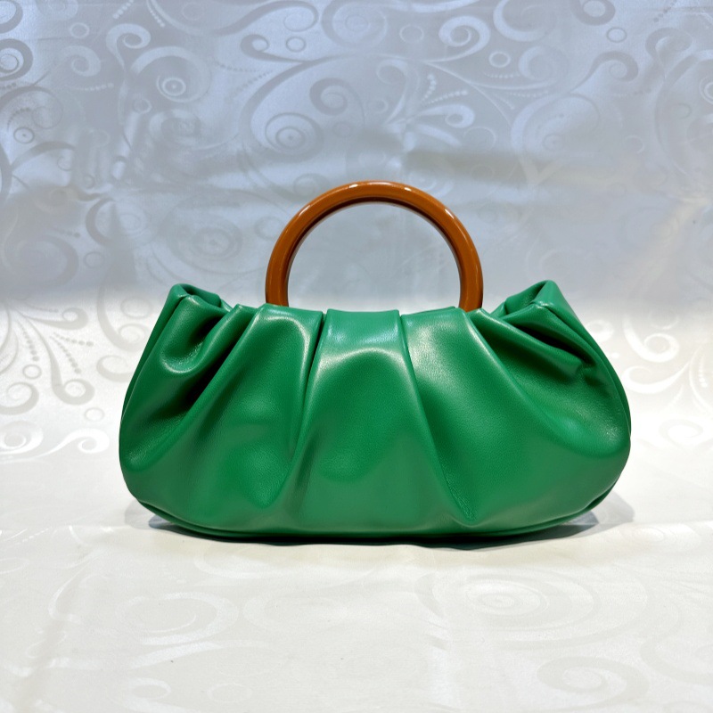 198g Weight Polyester Lining Material Magnetic Buckle Closure Type Top Handle Strap Type Evening Bag Bags Type Casual, Party, Shopping Occasion Pu Leather Material Solid Color Pattern All Seasons Season Women's Gender Elegant Style Cloud Shape Shape Gold Silver Green Pu Leather Solid Color Cloud Shape Evening Bags 19