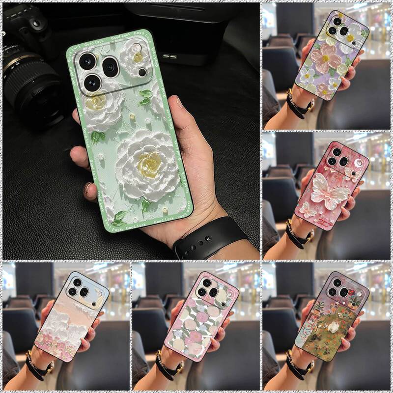 Suitable for Huawei Honor 600 Pro Phone Case, Female Graffiti Personalized Cartoon Heat Dissipation Design, Unisex Fun Trendy Floral Pattern