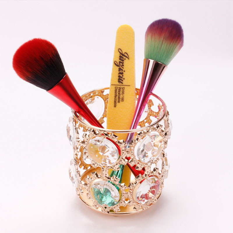 Nail art de cristal bolígrafo de estilo japonés nórdico bolígrafo de cristal bolígrafo de maquillaje cepillo de cejas bolígrafo de escritorio caja de almacenamiento