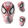 Two -dimensional white Spider -Man headset mask (average)