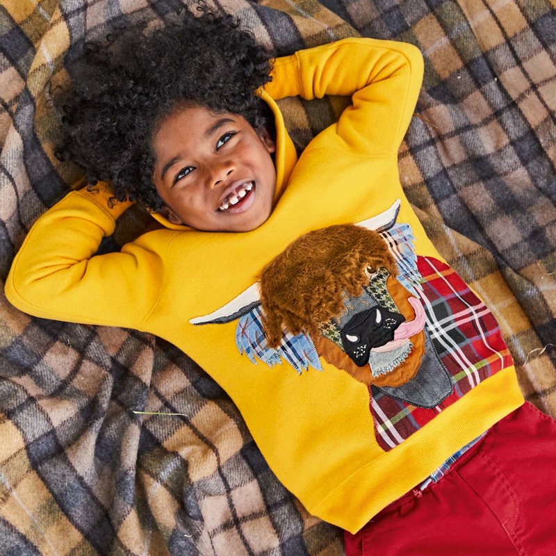 Pequeño Maven europeo y americano de manga larga niñas abrigo de lana forrado con capucha cremallera camisa de invierno grueso abrigo de los niños