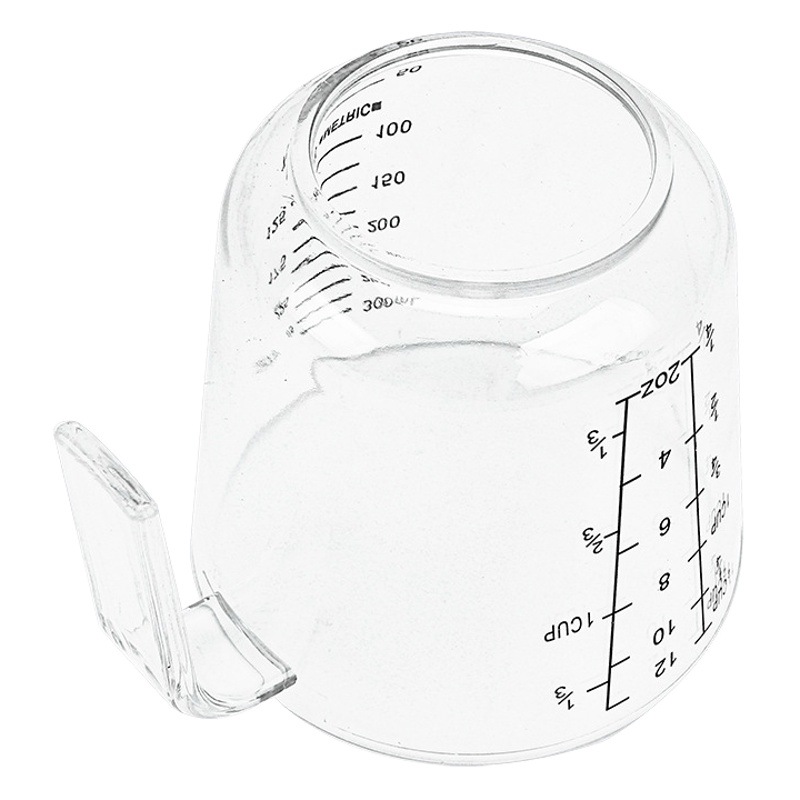 Herramientas para hornear de plástico transparente taza de medición PS taza de medición barril 150/300/600/1000ml Escala de cocina taza