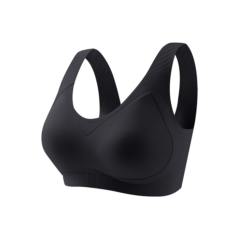 Gran tamaño ligero y delgado sin marcas de soporte suave ropa interior damas sin anillo de acero recopilación sujetador anti-caída soporte superior fija copa sujetador