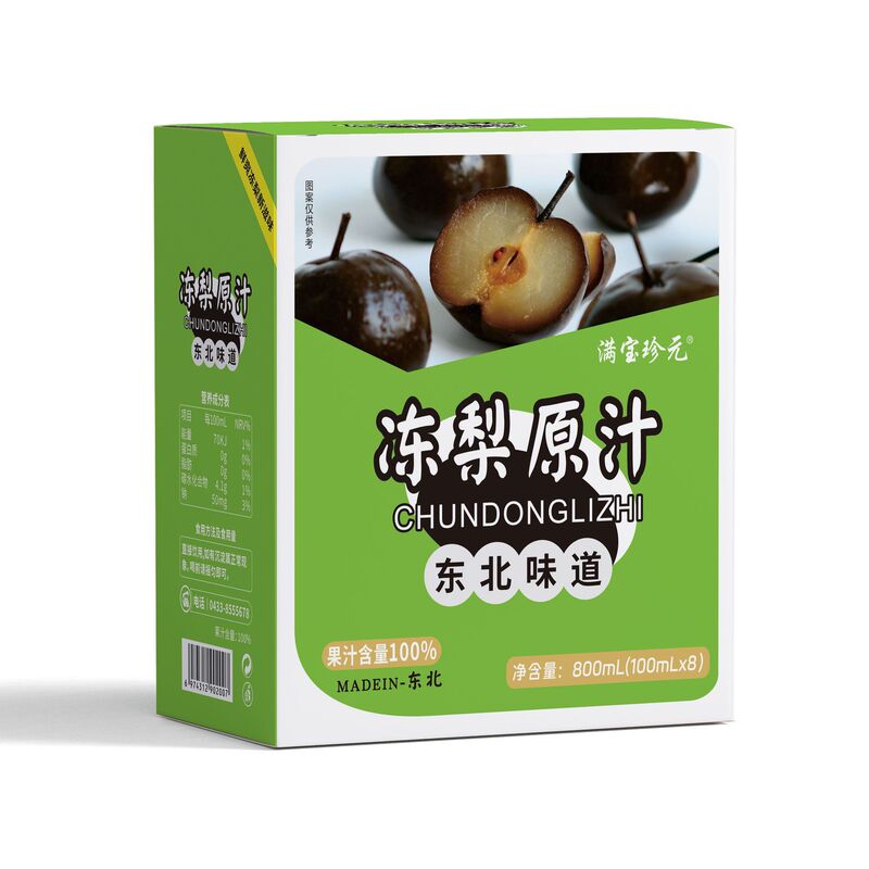 満宝鎮源東北冷凍梨ジュースドリンク脂っこいジュースを和らげる東北特産のすぐに飲める携帯用ノズル袋入り冷凍梨ジュース|undefined