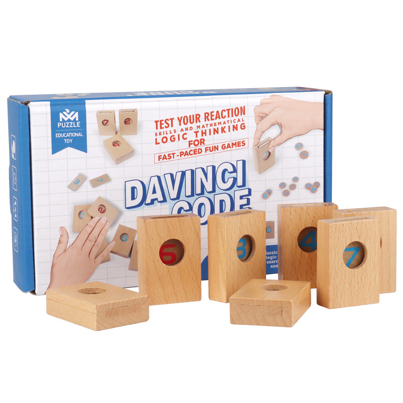 Niños 3 - 6 educación temprana descifrar juegos de tarjetas de torre entrenamiento de pensamiento lógico madera descompresión de tarjetas juguetes competitivos