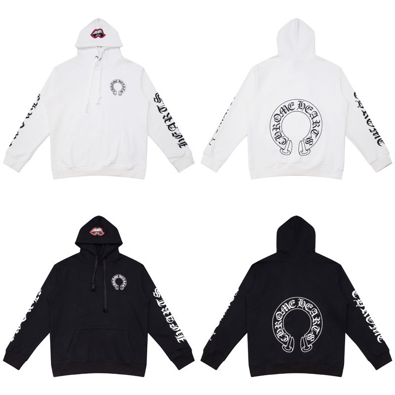 24ss年新款高品质Chrome Hearts 马蹄十字架连帽拉链卫衣工厂批发|undefined