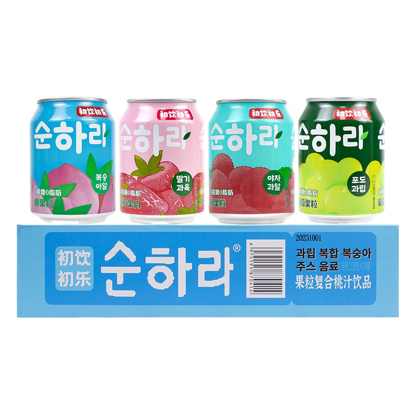 初飲初楽ジュース飲料卸売り火鍋店コンビニ飲料フルケース238g缶ジュース初飲初楽