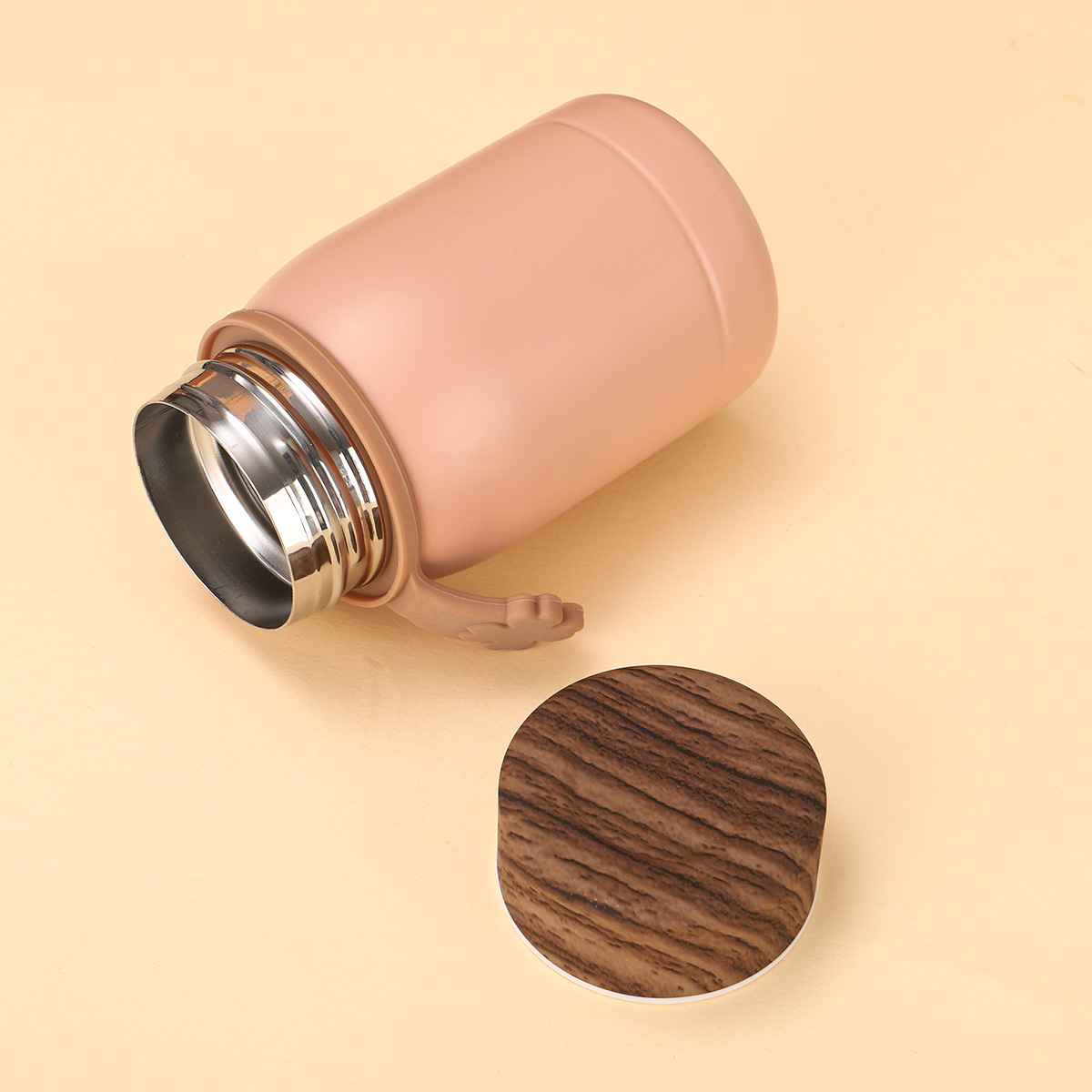 Creative Wood Grain Insulated Stainless Steel Pocket Cup_voghion.com