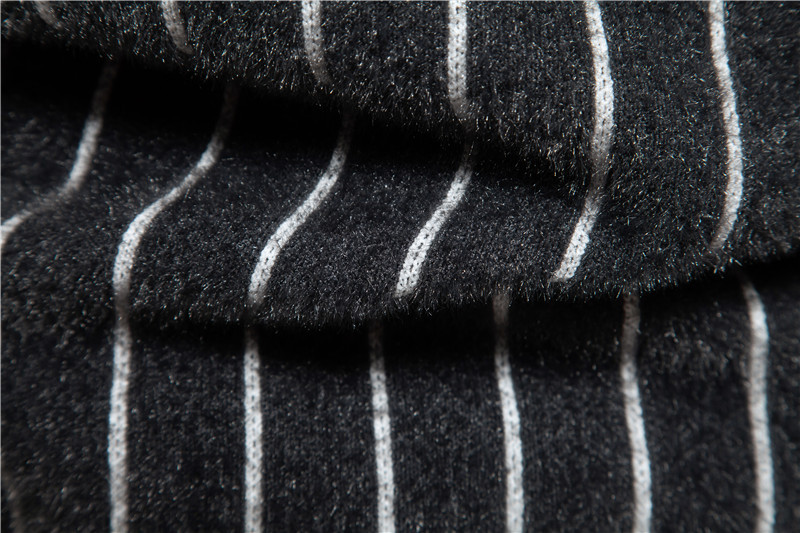 Pull col rond tendance pour homme, nouvelle collection automne et hiver, chemise imprimée à rayures, haut tricoté_voghion.com
