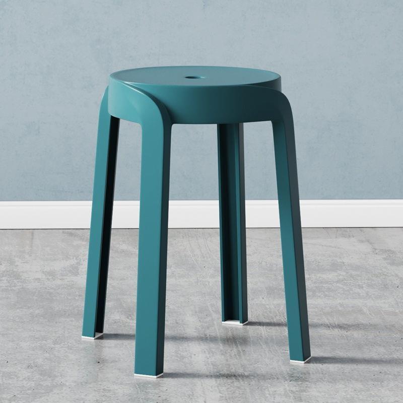 Taburete de plástico, taburete redondo alto para el hogar grueso, taburete de plástico apilable, mesa de comedor, banco, silla de molino de viento de repuesto, taburete único ciclón