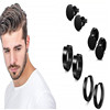 Jewelry, set stainless steel, dumbbells, fashionable earrings suitable for men and women, Amazon