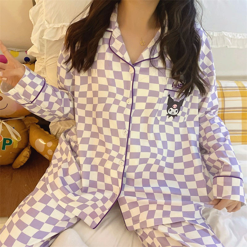 工場卸売りpyjamas日系アニメ布丁犬パジャマ女春秋綿長袖長ズボンカバー対外貿易|undefined