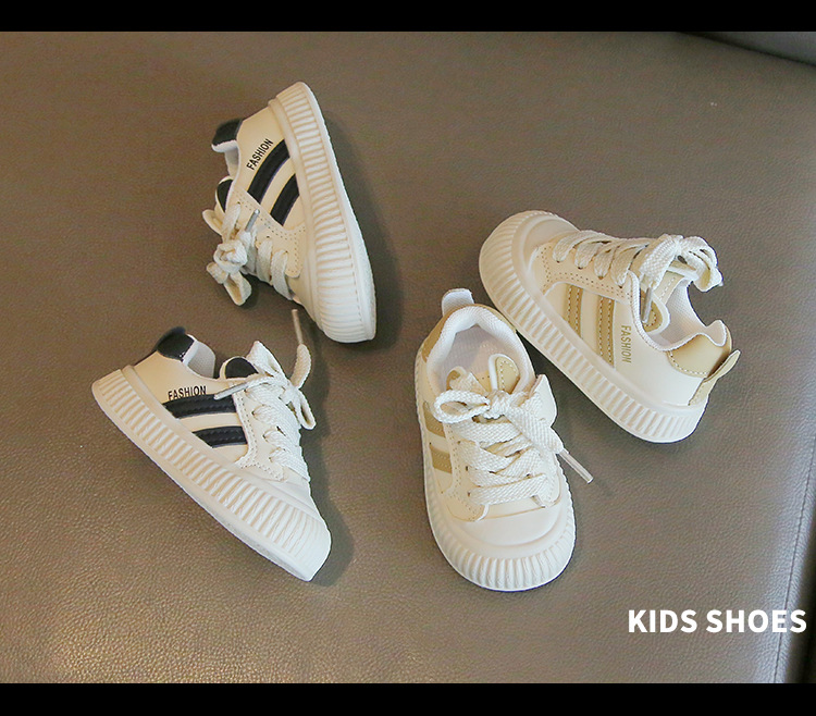 Fréijoer an Hierscht Puppelchersschong mat mëller Sohle, rutschfester Foussgänger, wäiss, virschoulesch Liederuewerfläch fir Kanner_voghion.com