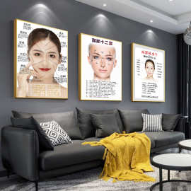 微整形祛斑海报挂画皮肤管理祛痘印美容院宣传医美图片装饰墙壁画