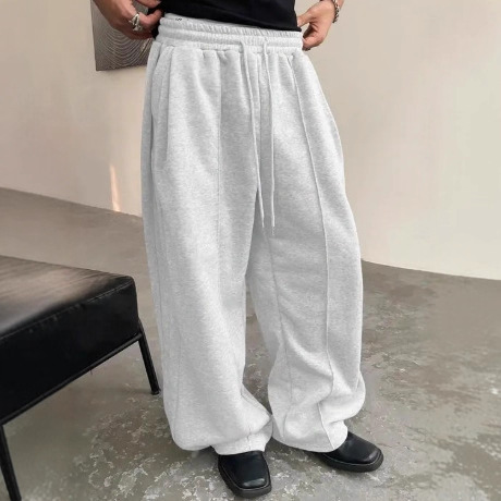 Transfronterizos pantalones de seguridad de hombre Amazon cintura cuerda suelta recta simple europea y americana pantalones deportivos de piernas casuales