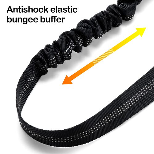 Pet Car Safety Belt Harness Tether Heat Absorbing Dog Rope Retractable Large Dog Round Clip Dog Chain Nylon
