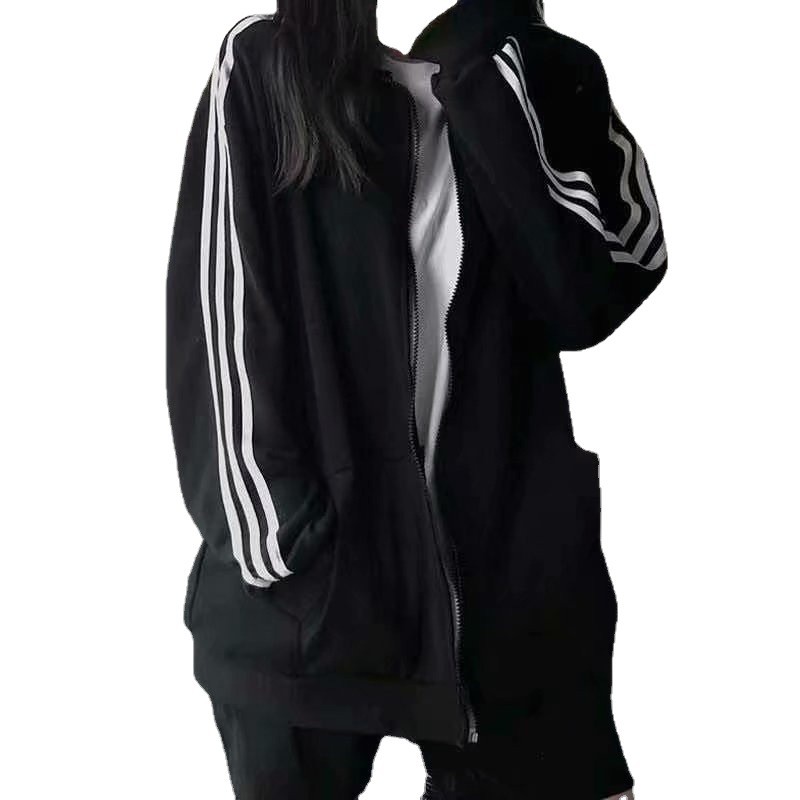 Chaqueta de béisbol deportivo hombre 2025 primavera y otoño nuevo estilo de Hong Kong tres barras cremallera cardigan chaqueta superior