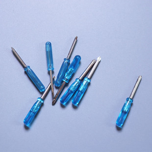 Mini Screwdriver Screwdriver Screwdriver 2.0 Cross 3.0 Blue Screwdriver Crystal Transparent Handle Screwdriver