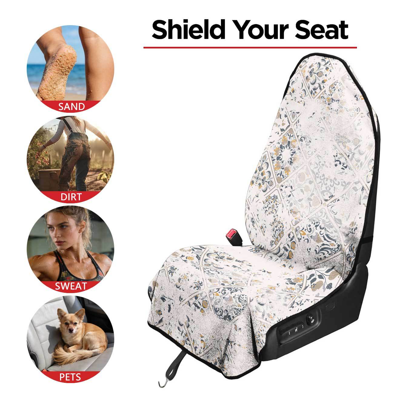 Car seat towel cover front seat protector suitable for gym and exercise, universal for all seasons, car use 76