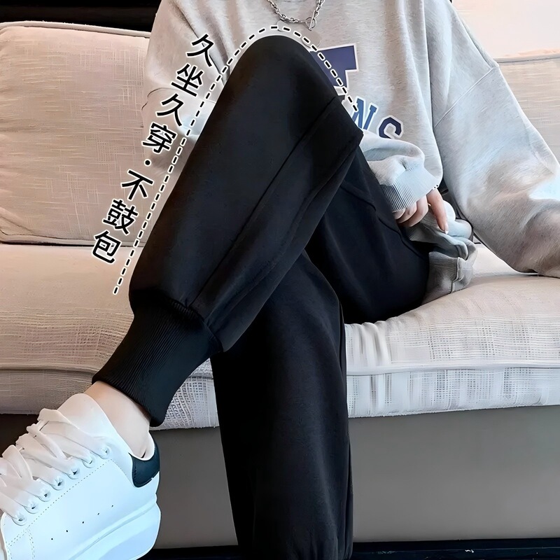 Heavyweight Fleece Sweatpants 2025 New Men's and Women's Loose Sports Pants Casual Pants Autumn and Winter Sports Wear