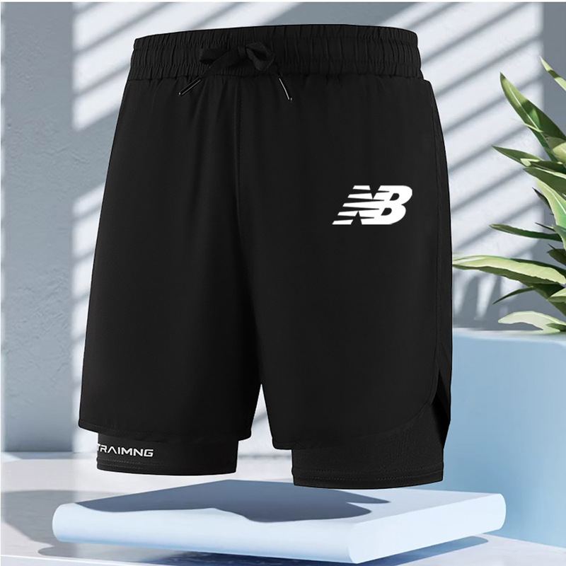 European Size Summer Men's Shorts, Quick-Dry Casual Sports Nb Shorts, Beach Vacation Double-Layer Phone Pocket European Size Summer Men's Shorts, Quick-Dry Casual Sports Nb Shorts, Beach Vacation Double-Layer Phone Pocket
