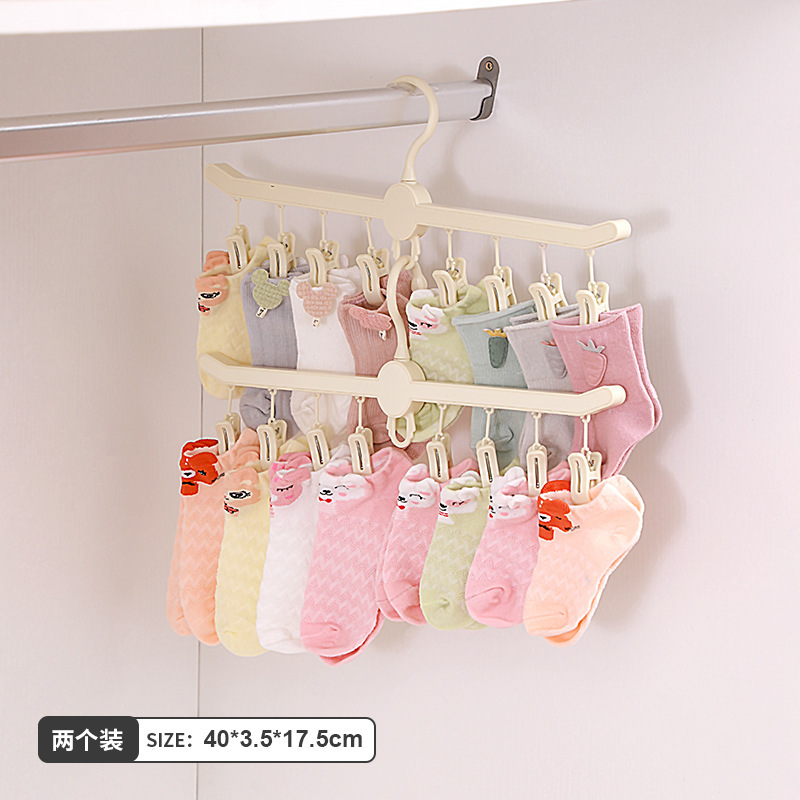 ベビーワードローブ収納アーティファクト、ベビー専用衣類ハンガー、子供服収納ボックス、多機能ハンガー|undefined