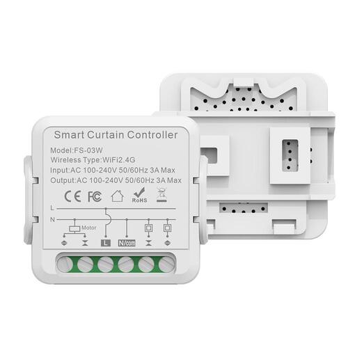 Doodle Zigbee Curtain On/Off Switch 3A Live/Neutral Wiring Roller Door Strong Power Motor Timer Voice Control Switch