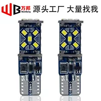 Светодиодная лампа T10 для автомобиля с индикатором ширины, 3020 2016, 15 SMD, 5W5, бесступенчатое декодирование, 15 светодиодов