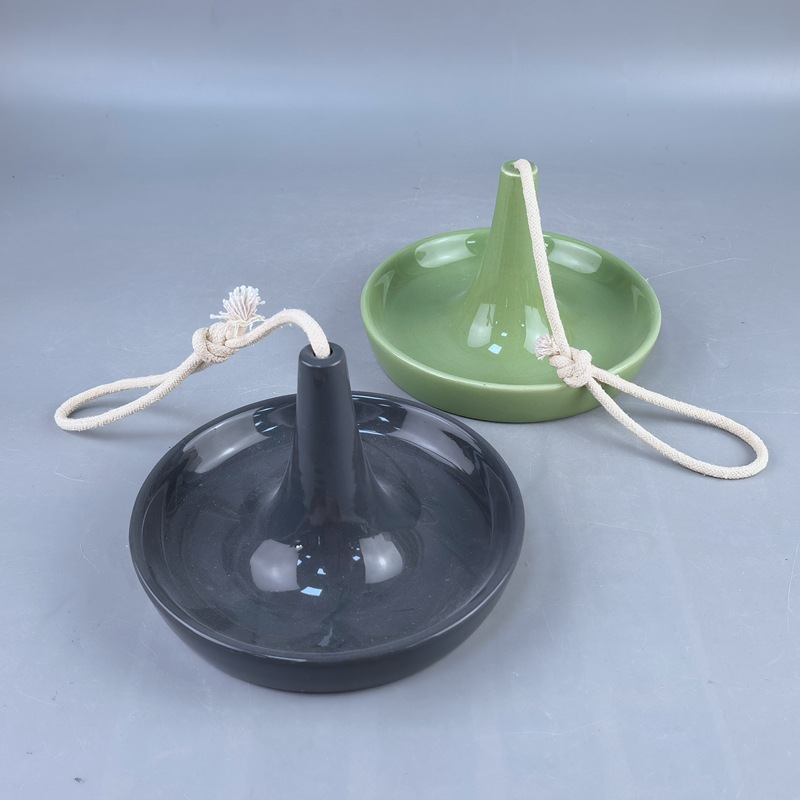 Alimentadores de pájaros de cerámica transfronterizos cuidadosamente seleccionados, adornos de jardín al aire libre, adosadero de pájaros en el árbol, adornos de cuencos de pájaros, artesanías decorativas