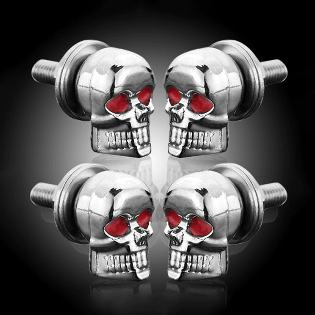 Motorcycle Modification License Ghost Head Screw Skeleton Screw Liccinating Delivery Screw Ghost Decoration Screw