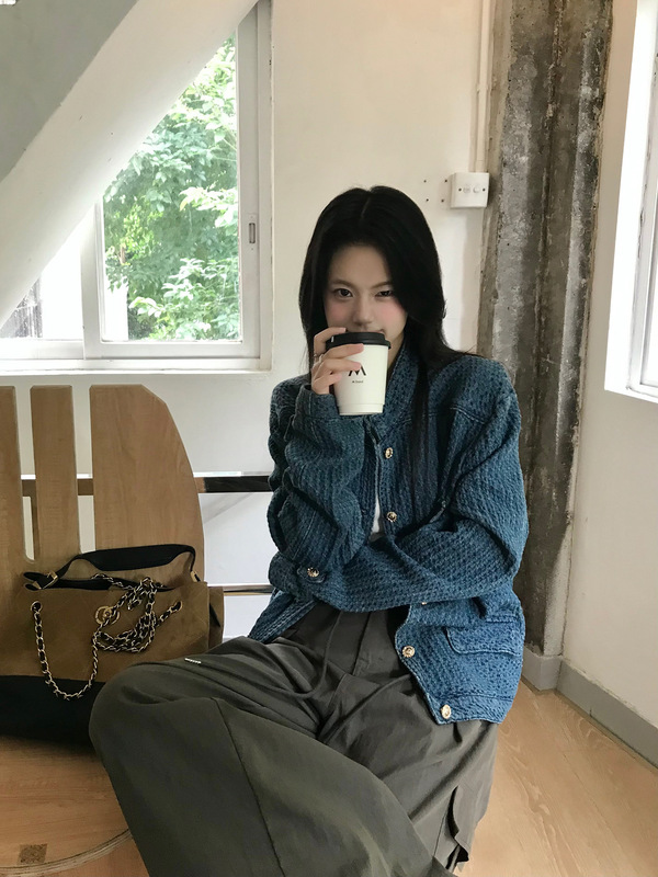 小仙倪子 牛仔外套女秋款新品夹克超好看小众新款爆款小香风上衣|undefined